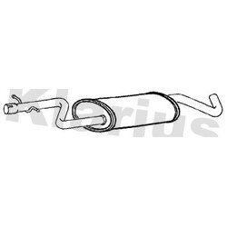 Centre Muffler KLARIUS VW839C OE Ref 1K0253209CJ
