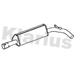 Centre Muffler KLARIUS VW876X OE Ref 1S0253409