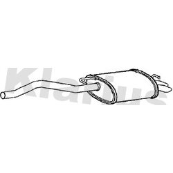 Rear Muffler KLARIUS VW879T OE Ref 7E0253609L
