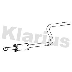 Centre Muffler KLARIUS VW896T OE Ref 2K3253209A