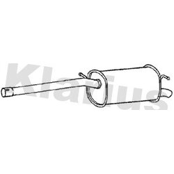 Rear Muffler KLARIUS VW897Q OE Ref 2K3253609E