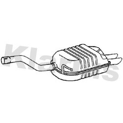 Rear Muffler KLARIUS VW899M OE Ref 3C0253609R