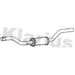Centre Muffler KLARIUS VW902J OE Ref 3C0253409BA