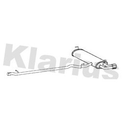 Rear Muffler KLARIUS VW915P OE Ref 5N0253609Q