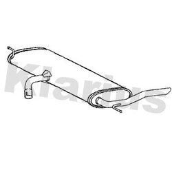 Rear Muffler KLARIUS VW954H OE Ref 5G6253207E