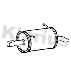 Rear Muffler KLARIUS VW962W OE Ref 2H0253181N
