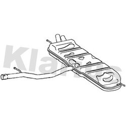 Rear Muffler KLARIUS VW969K OE Ref 7N0253609R