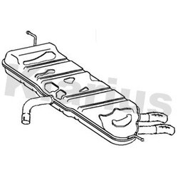 Rear Muffler KLARIUS VW977A OE Ref 1K8253207
