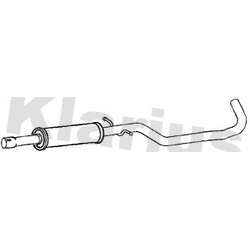 Centre Muffler KLARIUS VW984M OE Ref 5Q0253209F