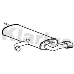 Rear Muffler KLARIUS VW985L OE Ref 5G6253609G