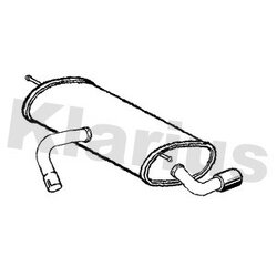 Rear Muffler KLARIUS VW987J OE Ref 5G6253609Q