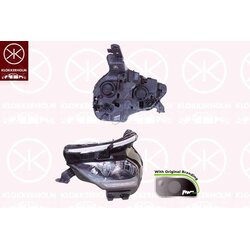 Headlight KLOKKERHOLM 05430122A1 OE Ref 9830655980