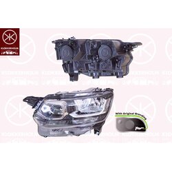 Headlight KLOKKERHOLM 05700141A1 OE Ref 9816824880