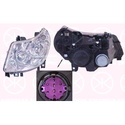 Headlight KLOKKERHOLM 20970144 OE Ref 0001366101080