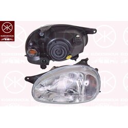 Headlight KLOKKERHOLM 50220125A1 OE Ref 90444786