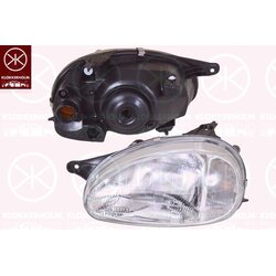 Headlight KLOKKERHOLM 50220133 OE Ref 90444784