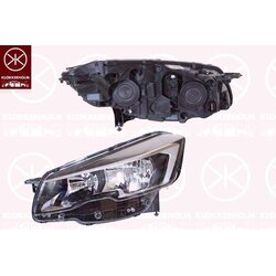 Headlight KLOKKERHOLM 55390124A1 OE Ref 9807241180