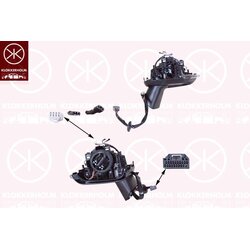 Rétroviseur extérieur 90561048 pour VOLVO XC60 31424829
