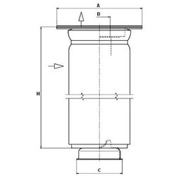 Air Filter MANN & HUMMEL MANN FILTER 4900055281 OE Ref 9282 4473