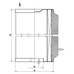 Air Filter MANN & HUMMEL MANN FILTER LE10002 OE Ref 93677219