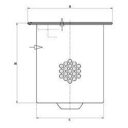 Air Filter MANN & HUMMEL MANN FILTER LE24003x OE Ref 93618270