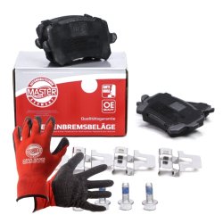 Brake Pad Set + Cleaner MASTER-SPORT 13046027492N-SET-MSP OE Ref 1K0698451G MASTER SPORT
