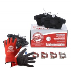 Brake Pad Set + Cleaner MASTER-SPORT 13046027612N-SET-MSP OE Ref 1608681680 MASTER SPORT