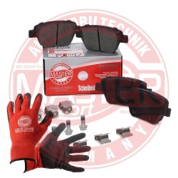 Brake Pad Set + Cleaner MASTER-SPORT 13046038582T-SET-MSP OE Ref 5K0698451 MASTER SPORT