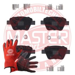 Brake Pad Set + Cleaner MASTER-SPORT 13046038582T-SET-MSP OE Ref 5K0698451 MASTER SPORT