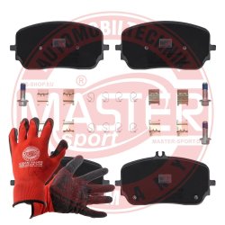 Brake Pad Set + Cleaner MASTER-SPORT 13046038892N-SET-MSP OE Ref A0004203702 MASTER SPORT
