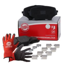 Brake Pad Set + Cleaner MASTER-SPORT 13046057612N-SET-MSP OE Ref NFY73323Z MASTER SPORT