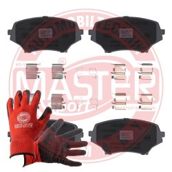 Brake Pad Set + Cleaner MASTER-SPORT 13046057612N-SET-MSP OE Ref NFY73323Z MASTER SPORT