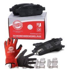 Brake Pad Set + Cleaner MASTER-SPORT 13046072642N-SET-MSP OE Ref 13300867 MASTER SPORT