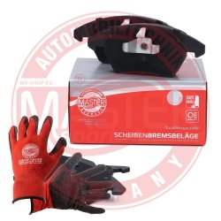 Brake Pad Set + Cleaner MASTER-SPORT 13046072852N-SET-MSP OE Ref 8X0698151 MASTER SPORT