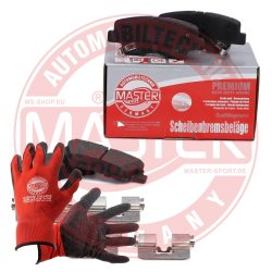 Brake Pad Set + Cleaner MASTER-SPORT 13046135372N-SET-MSP OE Ref 583022VA30 MASTER SPORT