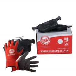 Brake Pad Set + Cleaner MASTER-SPORT 13046144342T-SET-MSP OE Ref 5Q0698451N MASTER SPORT
