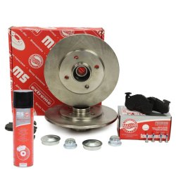 Brake Discs & Pads Set + Cleaner MASTER-SPORT 200801090P OE Ref 7700805006