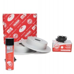 Brake Discs & Pads Set + Cleaner MASTER-SPORT 200901390P OE Ref 424310D050