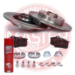 Brake Discs & Pads Set + Cleaner MASTER-SPORT 200901500P OE Ref 4246Z9 MASTER SPORT