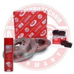 Brake Discs & Pads Set + Cleaner MASTER-SPORT 200901520P OE Ref 4243142040 MASTER SPORT