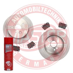 Brake Discs & Pads Set + Cleaner MASTER-SPORT 200901520P OE Ref 4243142040 MASTER SPORT
