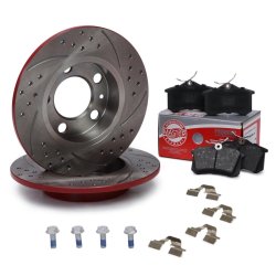 Brake Discs & Pads Set MASTER-SPORT 200921230 OE Ref 1J0615601