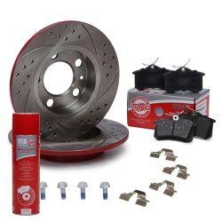 Brake Discs & Pads Set + Cleaner MASTER-SPORT 200921230P OE Ref 1J0615601