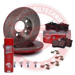 Brake Discs & Pads Set + Cleaner MASTER-SPORT 200921230P OE Ref 1J0615601 MASTER SPORT