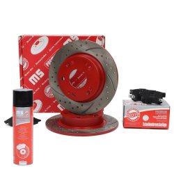 Brake Discs & Pads Set + Cleaner MASTER-SPORT 200921580P OE Ref 42510SMGE20