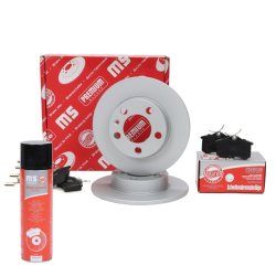 Brake Discs & Pads Set + Cleaner MASTER-SPORT 200951230P OE Ref 1J0615601