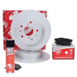 Brake Discs & Pads Set + Cleaner MASTER-SPORT 200951600P OE Ref 71750931