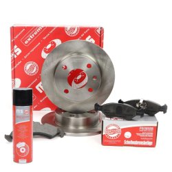 Brake Discs & Pads Set + Cleaner MASTER-SPORT 201001960P OE Ref 5022652