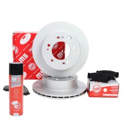 Brake Discs & Pads Set + Cleaner MASTER-SPORT 201002070P OE Ref 583023ED00