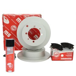 Brake Discs & Pads Set + Cleaner MASTER-SPORT 201002400P OE Ref MB668083